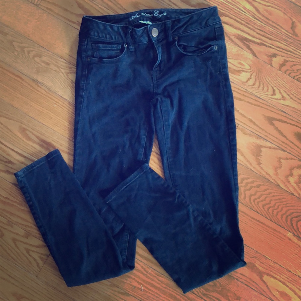 Black American Eagle Skinny Jeans size 4